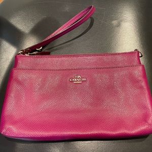 Coach large wristlet